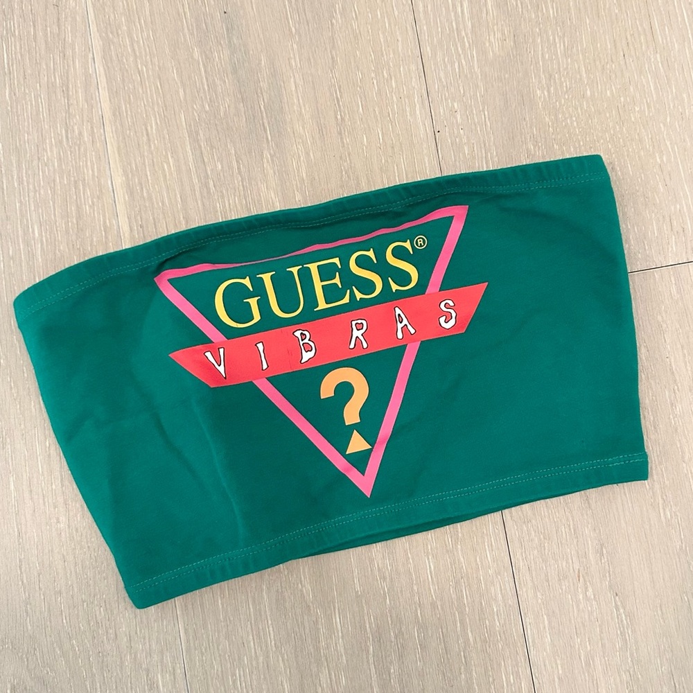 GUESS x BALVIN Vibras Tube Top Green -  XS